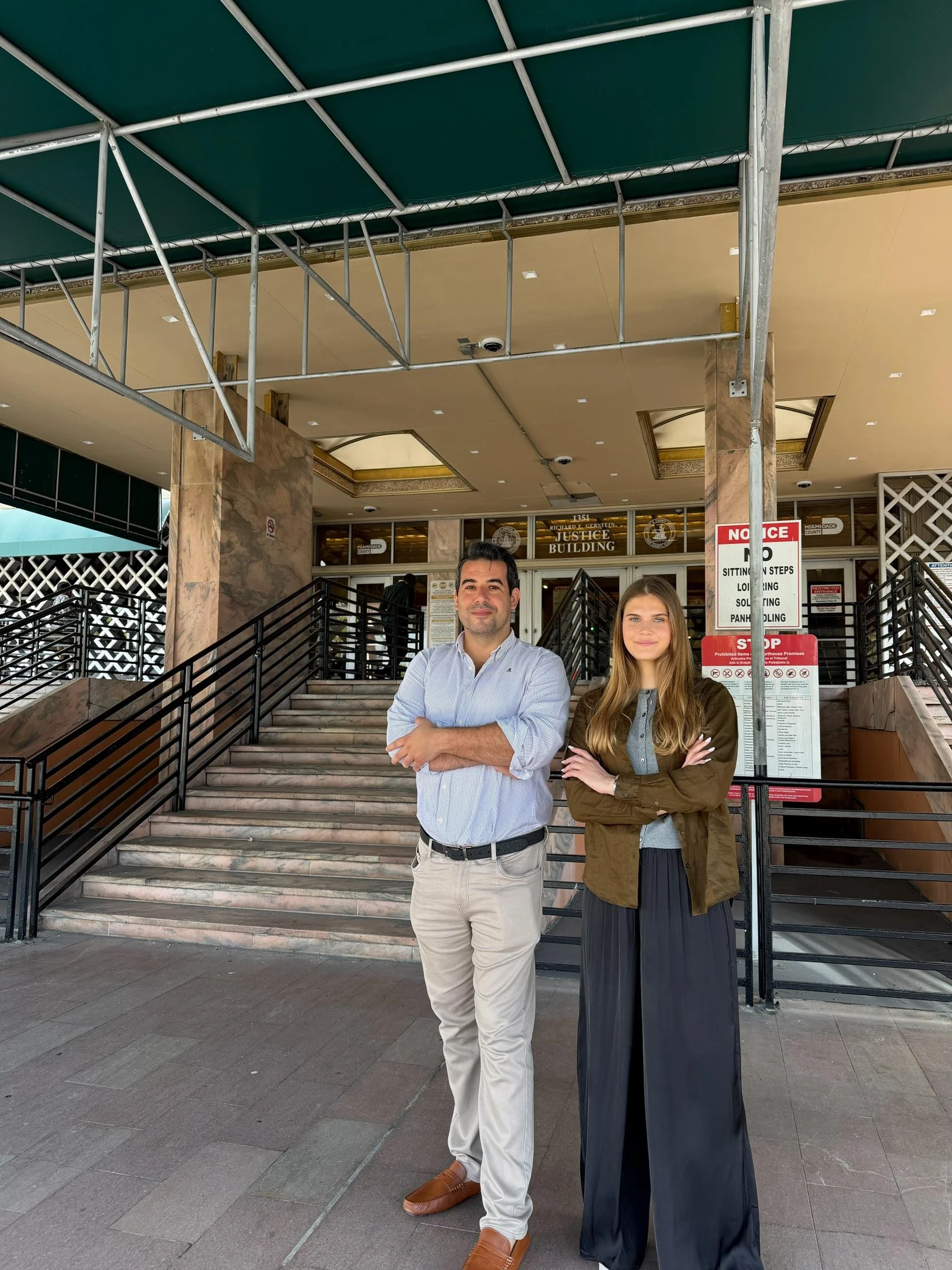 Carlos Cuadrado Gómez-Serranillos y Polina Poloziuk Poloziuk durante su actividad profesional en Estados Unidos.